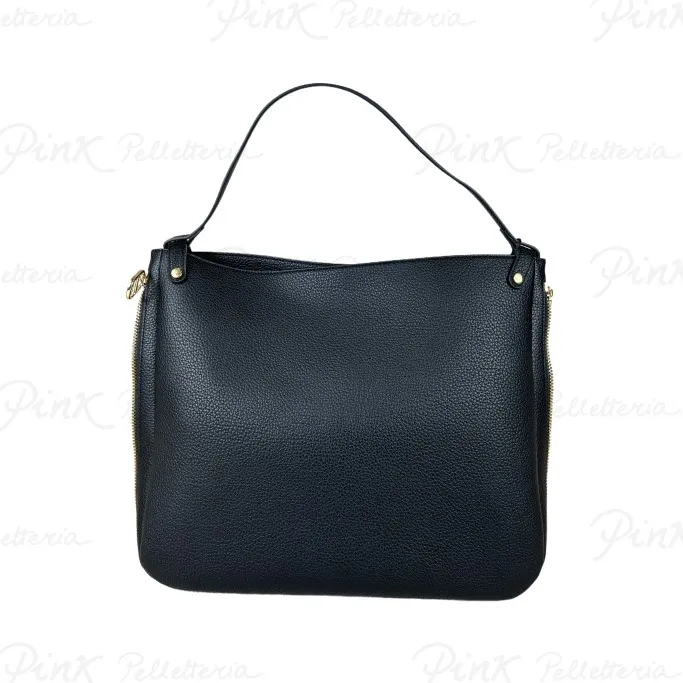 -TWINSET Zip 2.0 Hobo Bag 242TB7020 S19292 00006 Nero