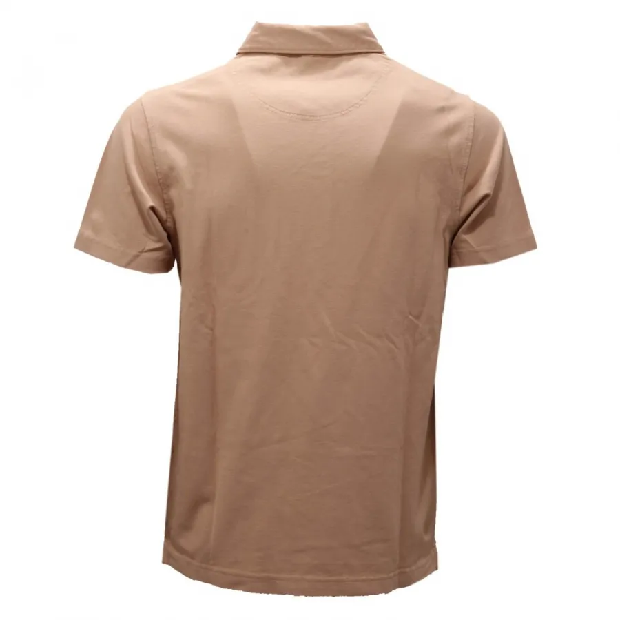 0704AH polo uomo SUN 68 beige cotton polo shirt man