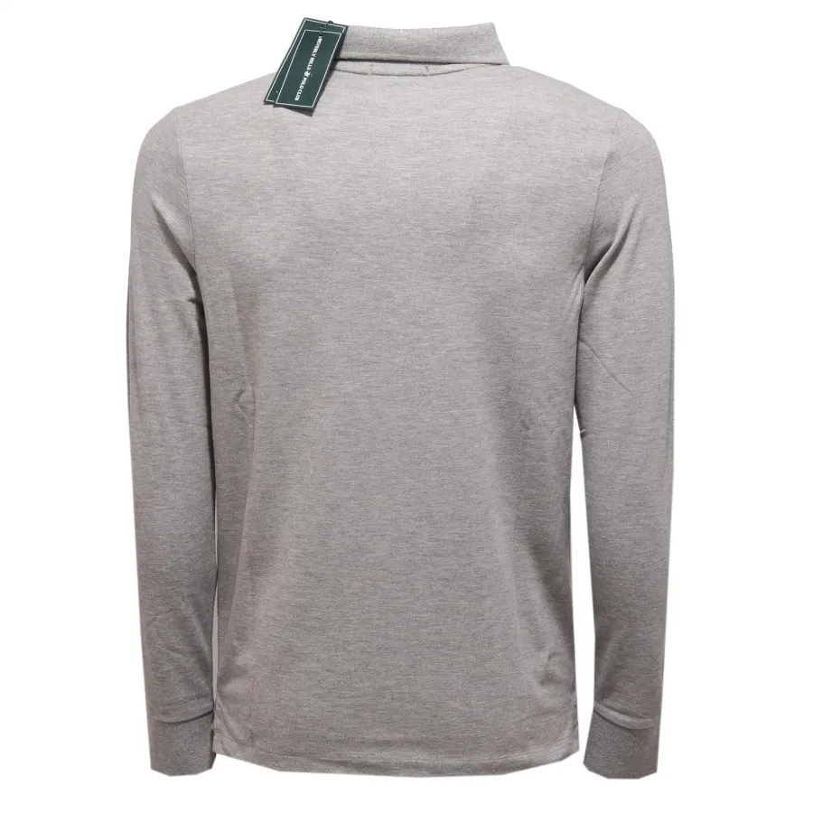 4004K polo uomo BEVERLY HILLS POLO CLUB grey cotton polo t-shirt man
