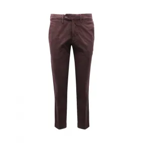 4087AU pantalone uomo MICHAEL COAL RICKY SLIM man trousers burgundy
