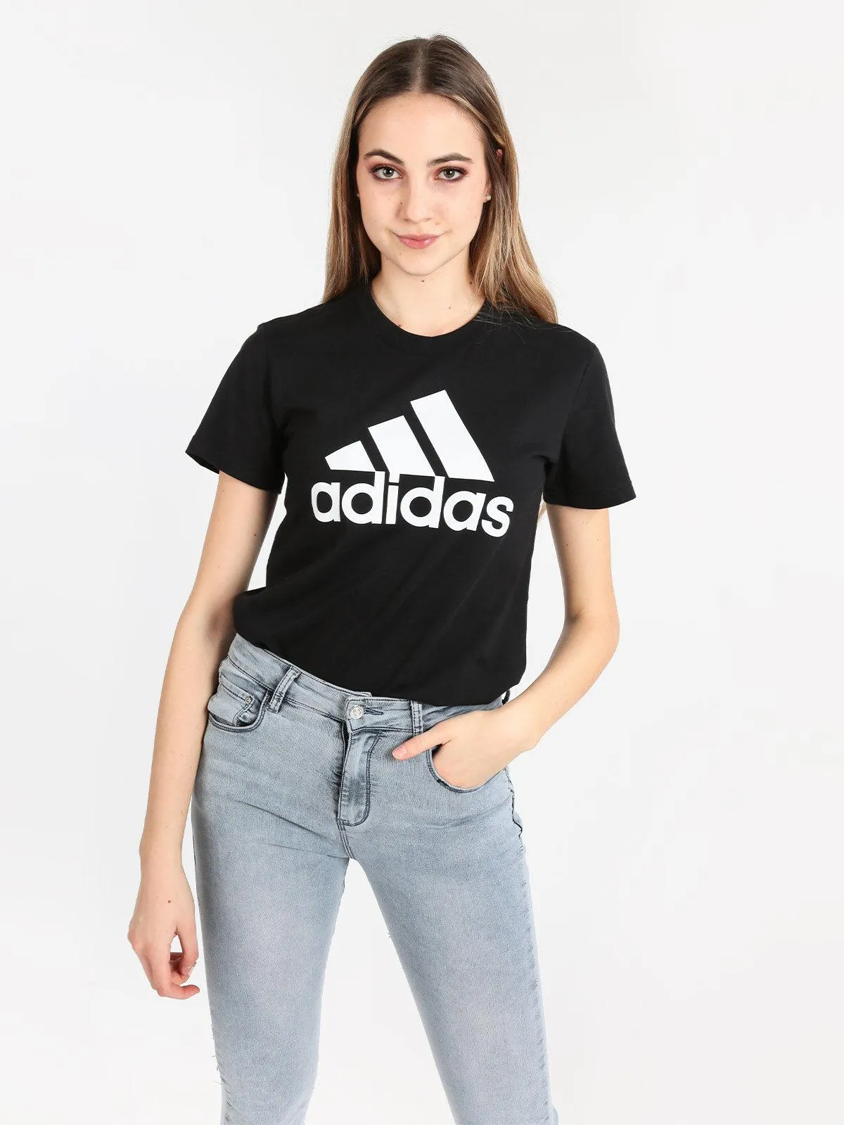 Adidas Essentials Big Logo T-Shirt (Nero)