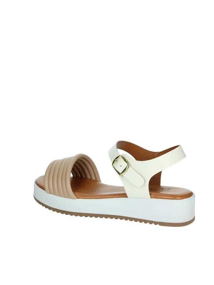 ARIEL  SANDALI BASSI ARIEL BN 2917 BIANCO/CIPRIA