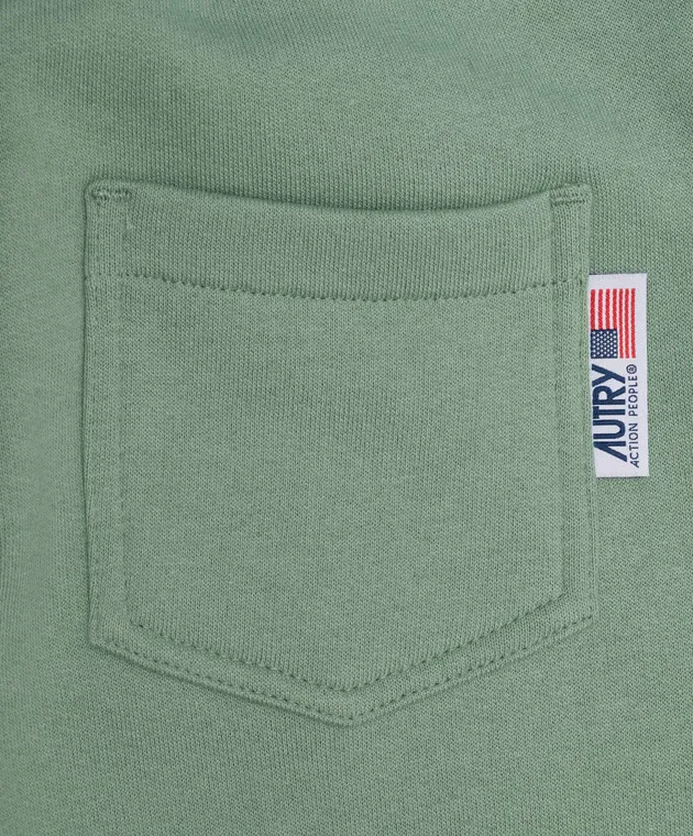 AUTRY Joggers verdi da bambino con logo A43IKPAK002G