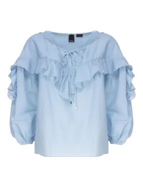 BLUSA CON VOLANT