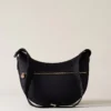 Borbonese LUNA BAG MIDDLE Y66 DARK BLACK