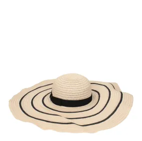 Borsalino Cappelli Donna Canapa Beige/Nero