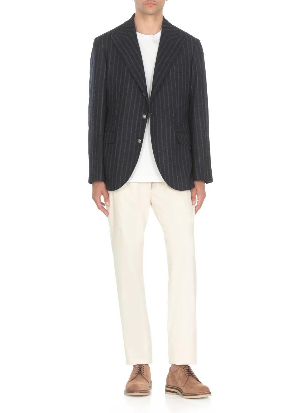  Brunello Cucinelli T-shirt in cotone con logo 