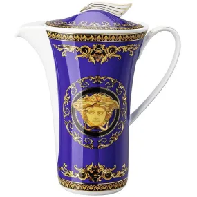 Caffettiera Porcellana Versace Medusa Blue