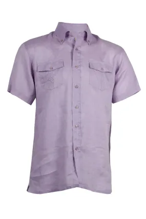 Camicia Liabel uomo in puro lino mezza manica