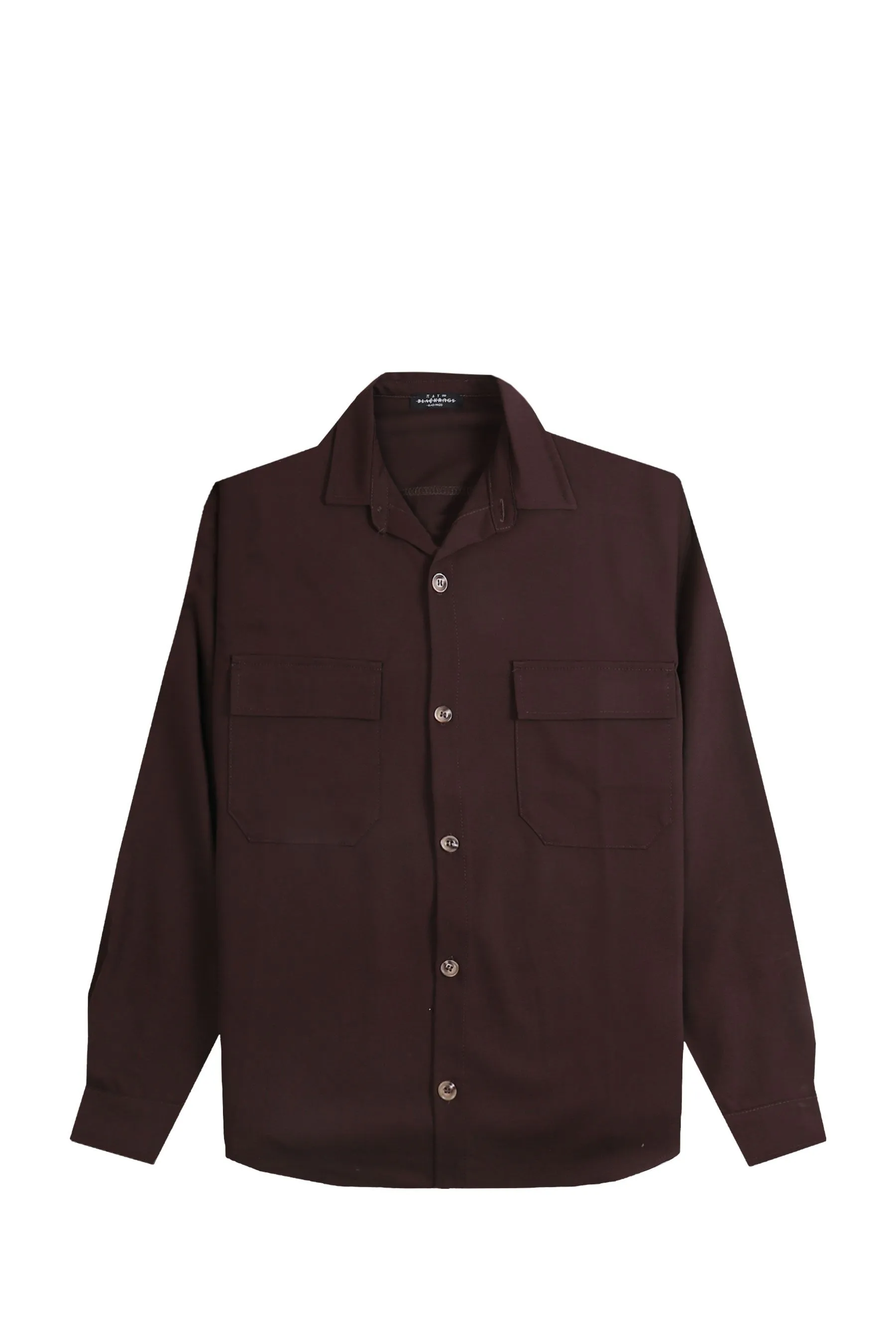 CAMICIA UOMO BLACK RAGS CHIPS MARRONE
