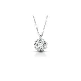Ciondolo fantasia Rotterdam in oro bianco 18k con diamanti naturali e vvs