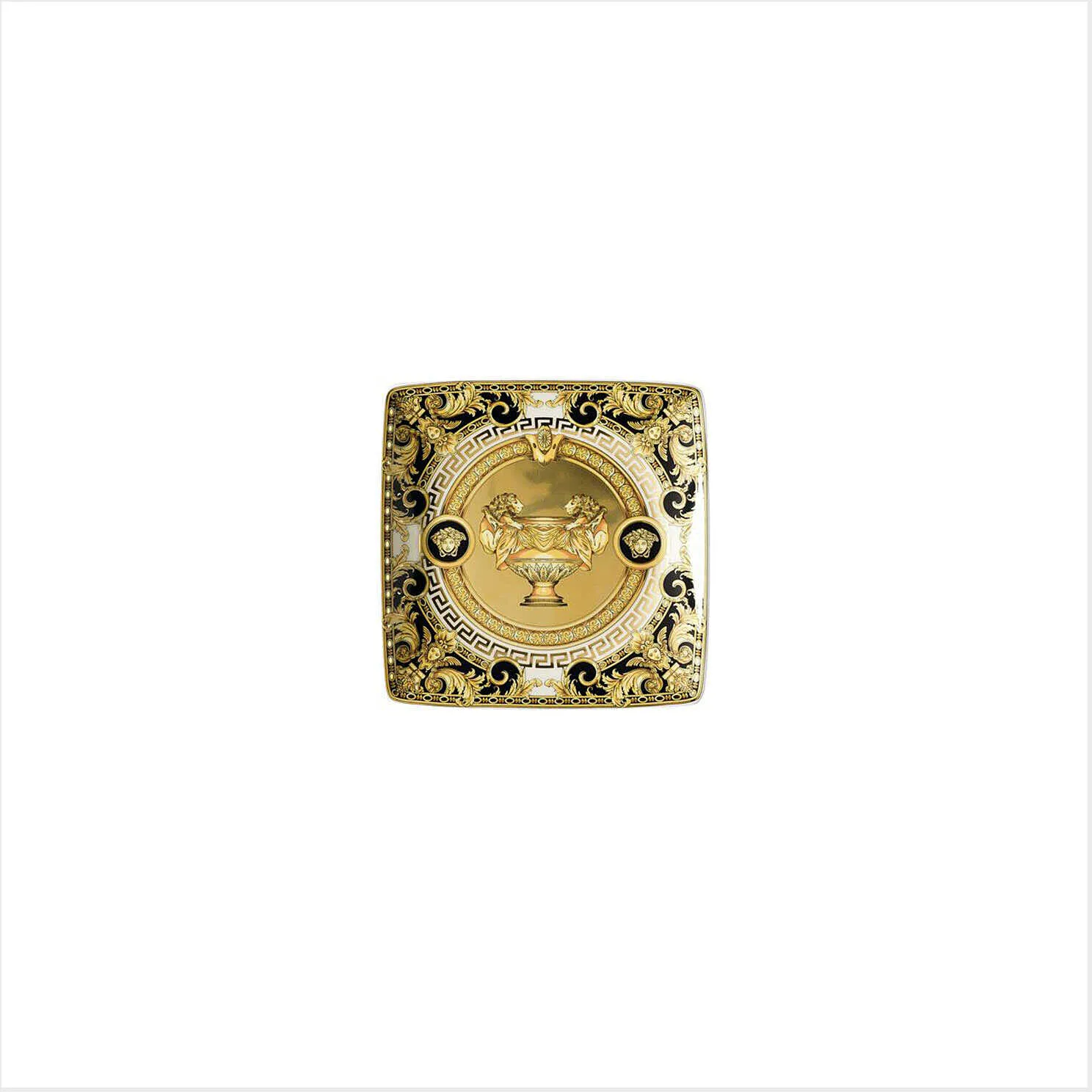 Ciotola Versace Prestige Gala colore Bianco, Nero, Oro