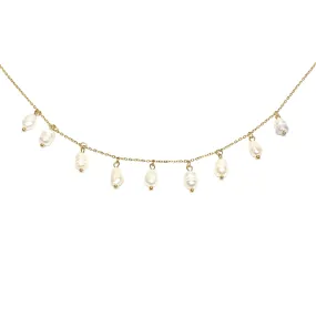 COLLANA PERLE CIONDOLI ORO O ARGENTO