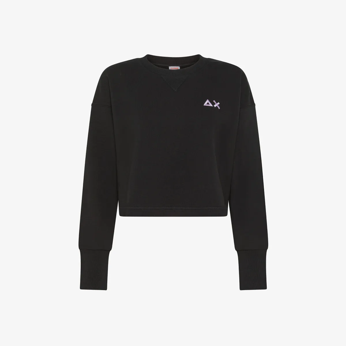 CROPPED COTTON FL. NERO