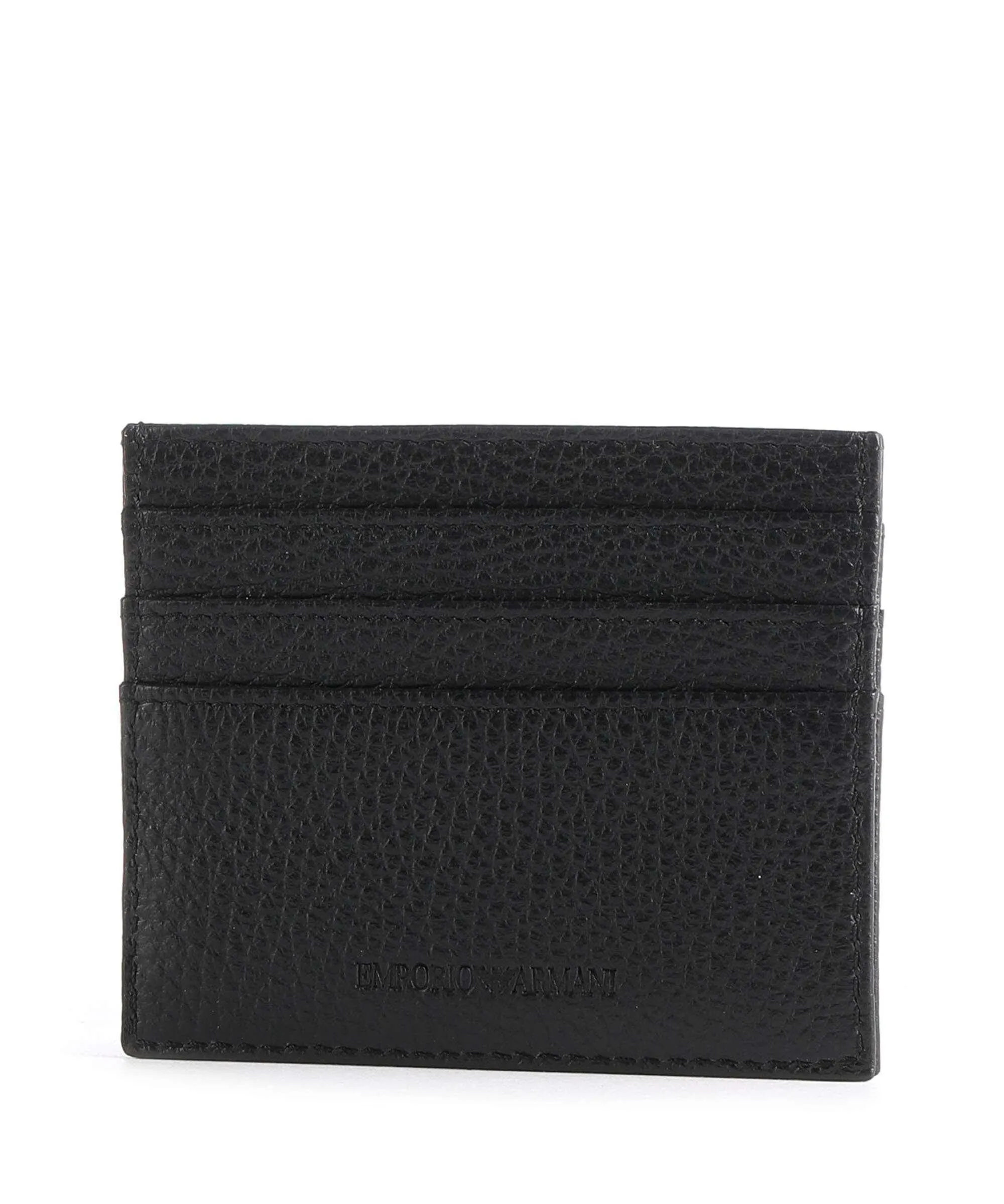  Emporio Armani Giftset Porta carte di credito pelle di vacchetta grana nero  