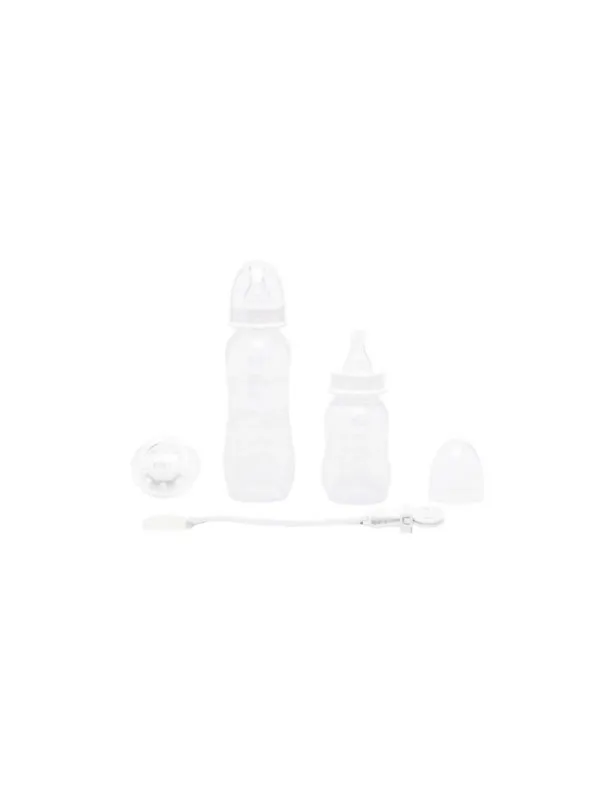 EMPORIO ARMANI     Set bianco ciuccio e biberon Emporio Armani