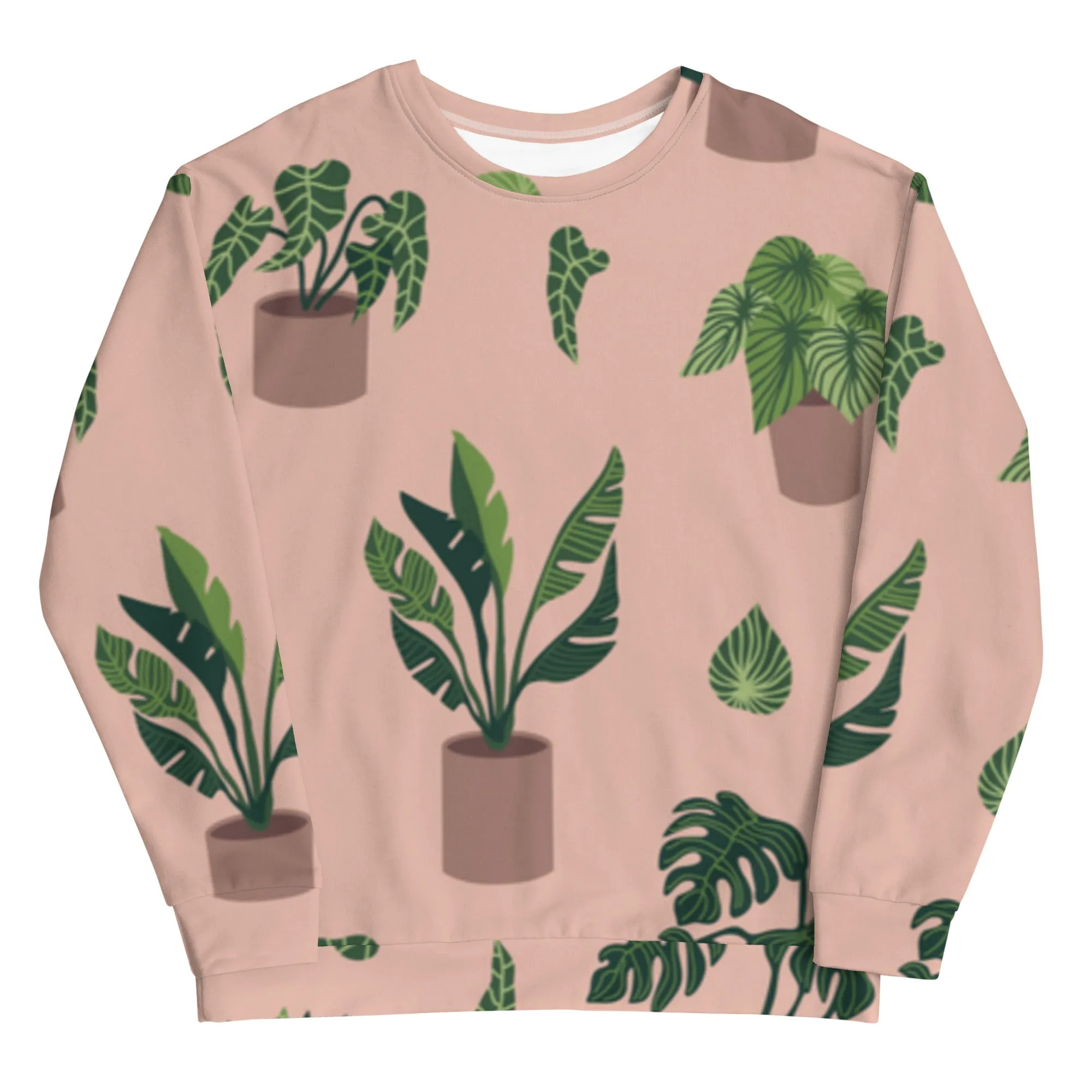 Felpa unisex con piante in vaso