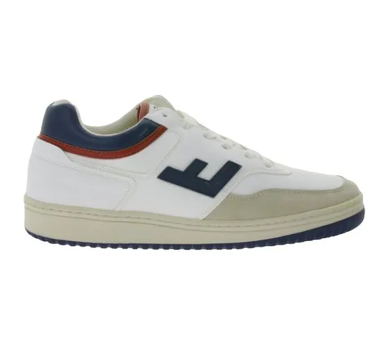 FLAMINGOS LIFE Sneaker vegane per il tempo libero retrò anni 90 FW20R9WHNAREBI 100% vegan bianco/blu/rosso