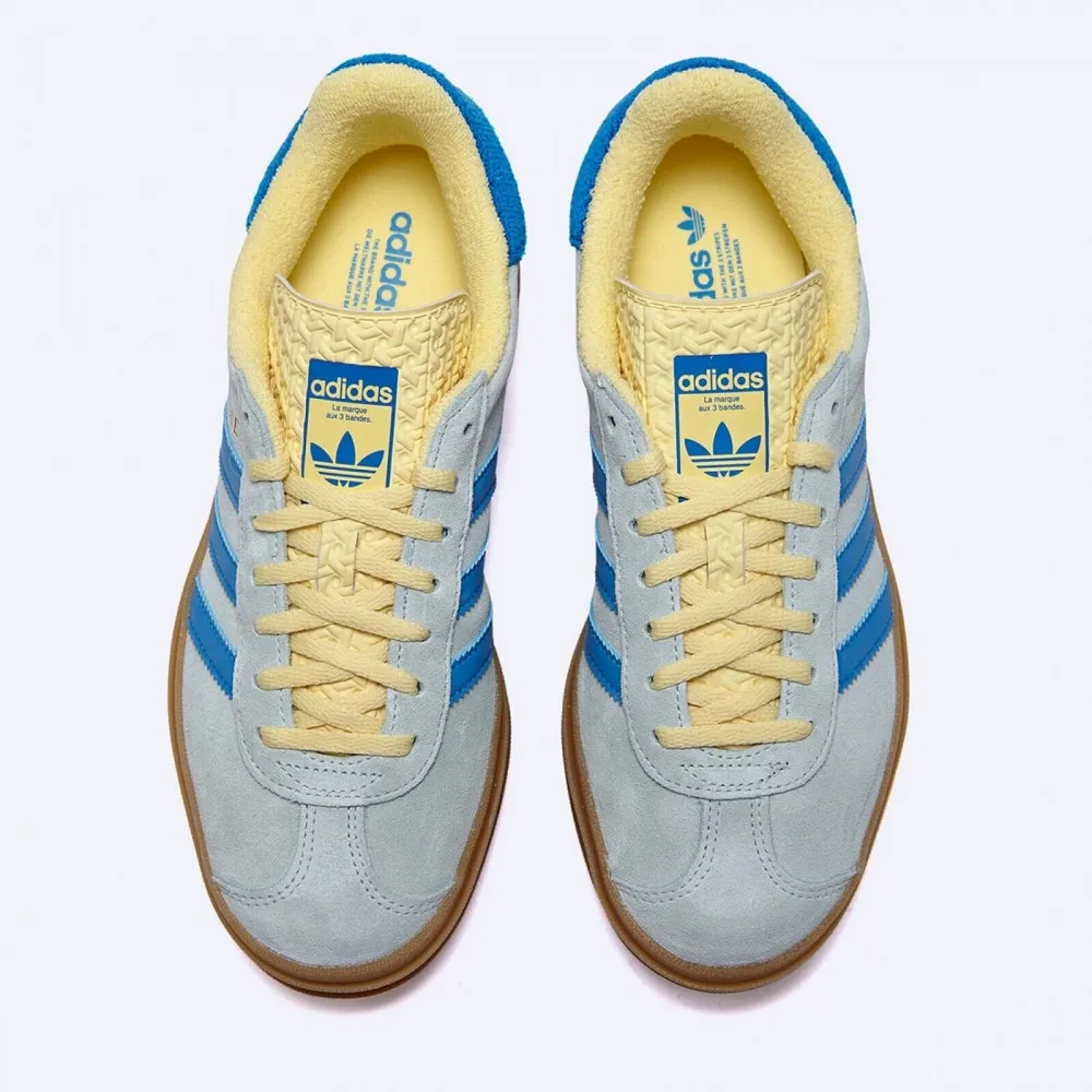 IE0430 | adidas Gazelle Bold Almost Blue Yellow (Women's)