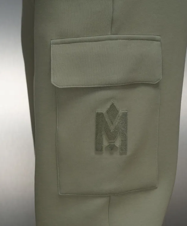 Mackage Joggers verdi MARVIN-V con patch logo testurizzato MARVINV