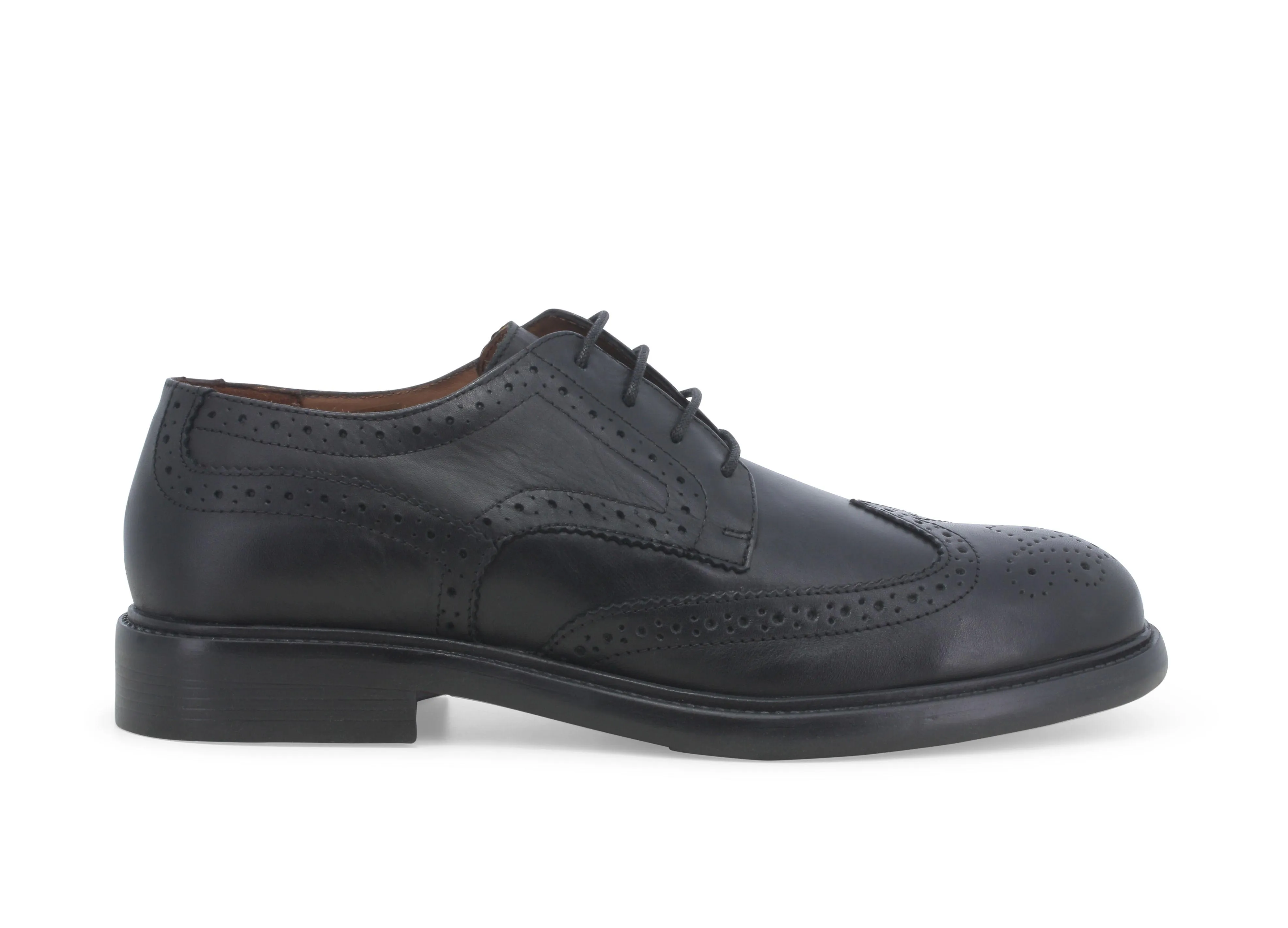 Melluso Scarpa uomo stringata classica in pelle nero u55262w