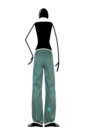 --Pantalone arrampicata verde petrolio donna KATY-