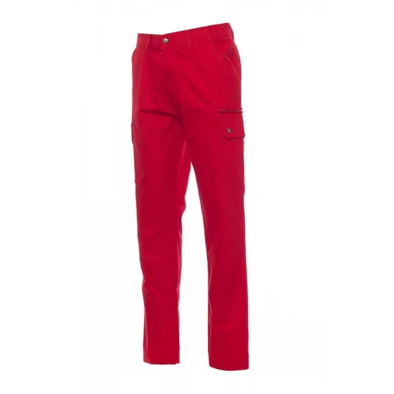 Pantalone Da Lavoro Multitasche 100% Cotone Twill Forest - Payper  AY 7332