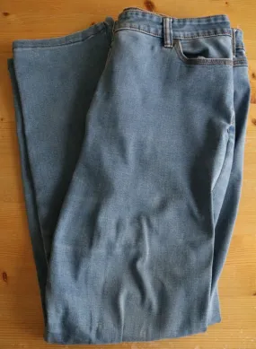 Pantalone jeans donna M&Co denim elasticizzato taglia 14 small ottime condizioni-