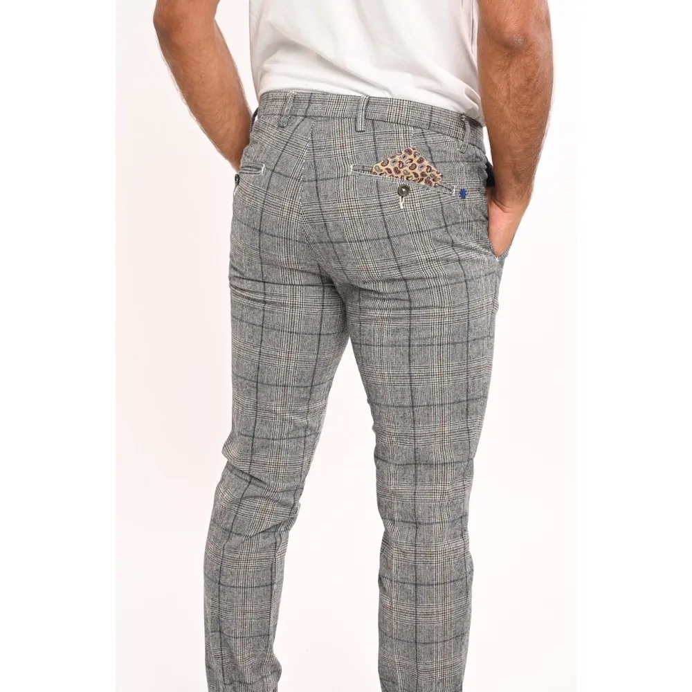 Pantalone uomo principe di galles Manuel ritz