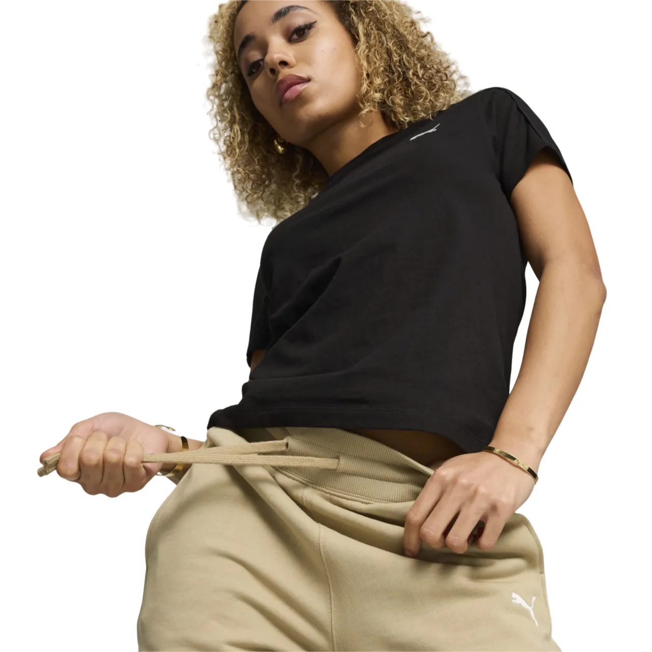 Puma pantalone sportivo da donna Her High-Waist 677889-83 tortora