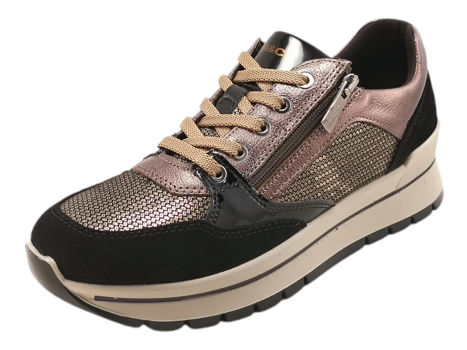   Sneakers Donna IGI&CO: tomaia in pelle e plantare estraibile  