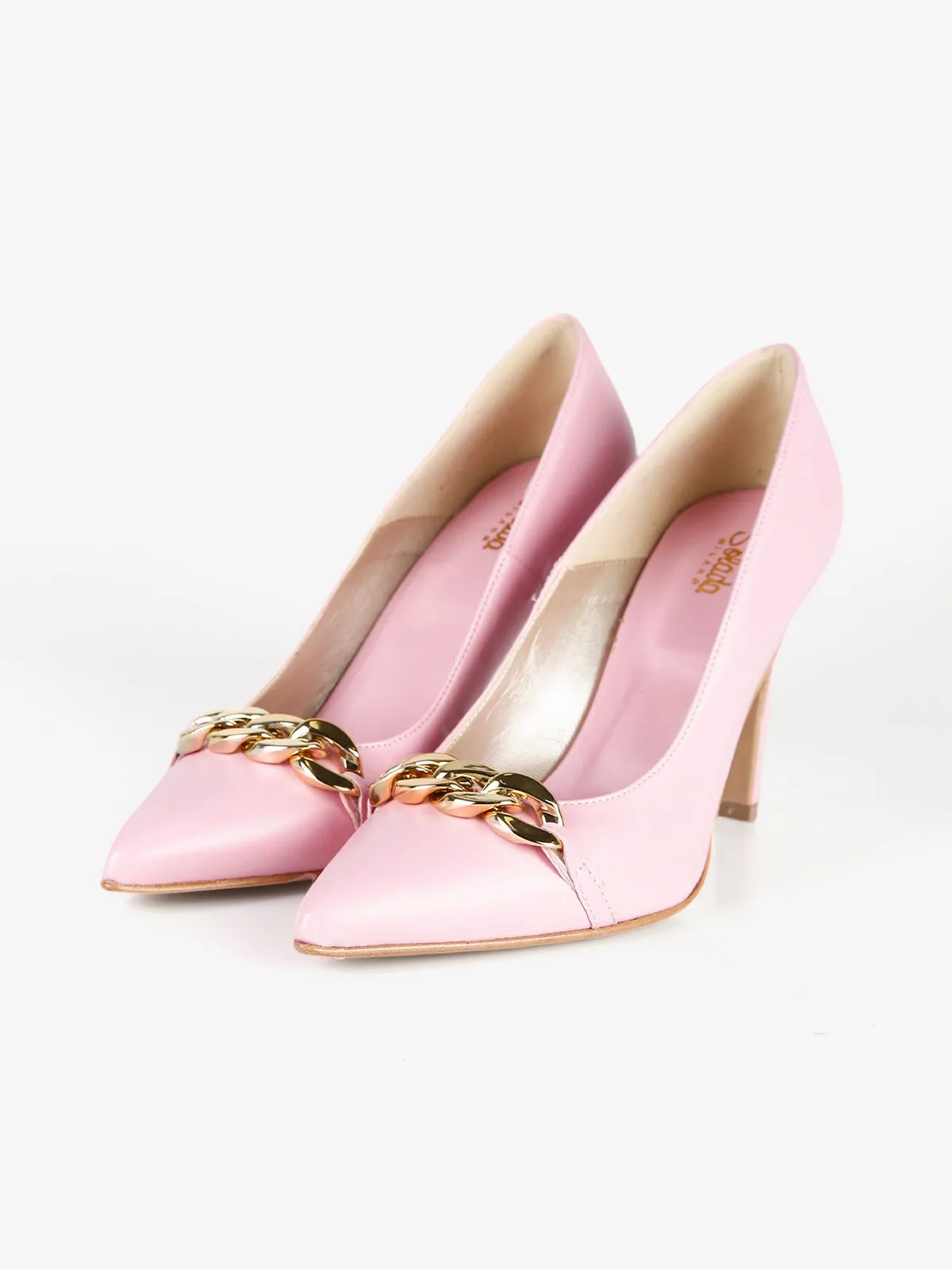 Solada Décolleté en cuir avec chaîne