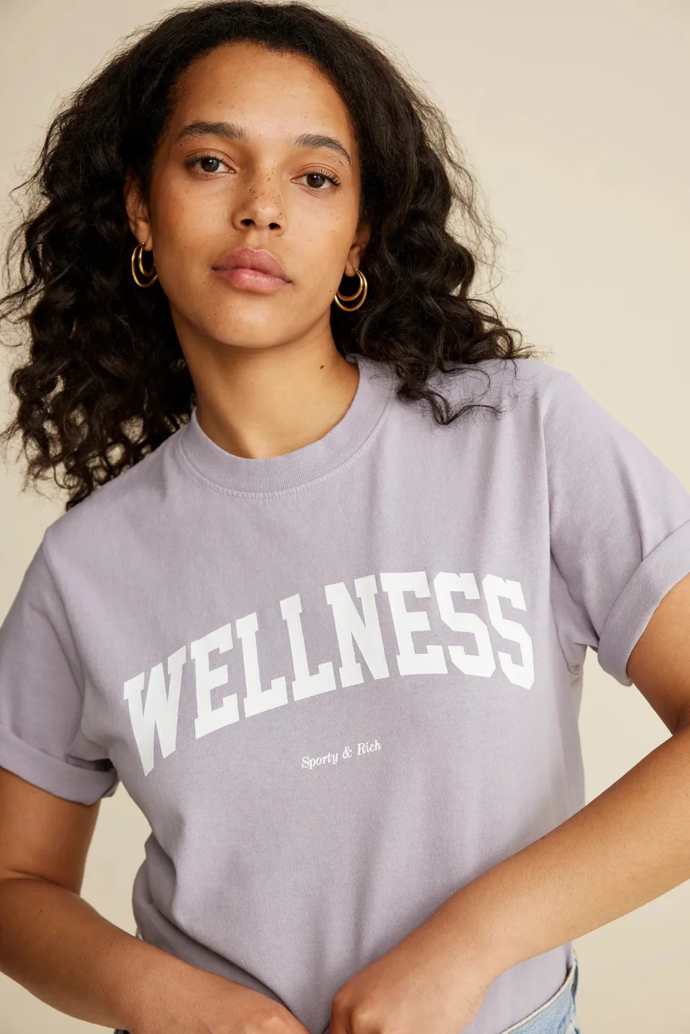 SPORTY & RICH T-SHIRT WELLNESS IVY