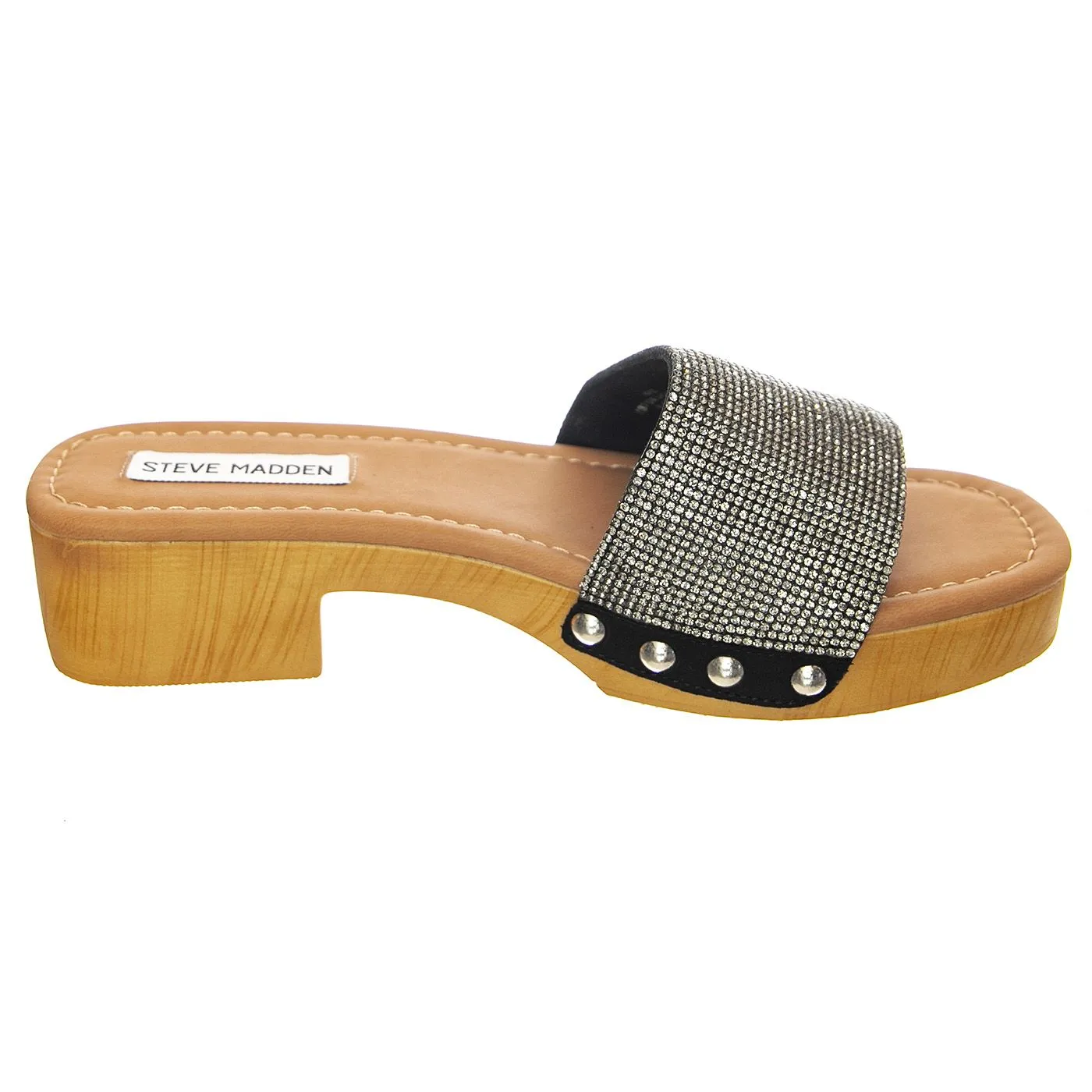 Steve Madden Adaze Black / Pewter - Sandali Donna Multicolore    