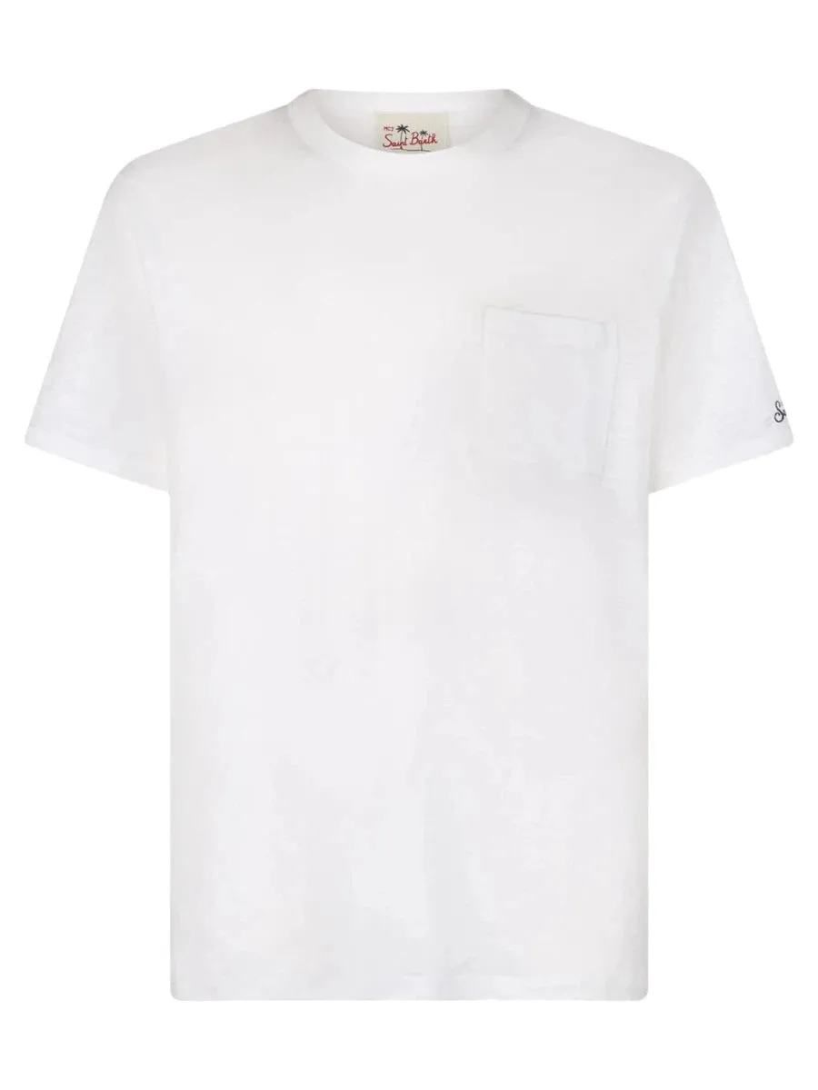 T-shirt Ecstasea in Lino  con Taschino