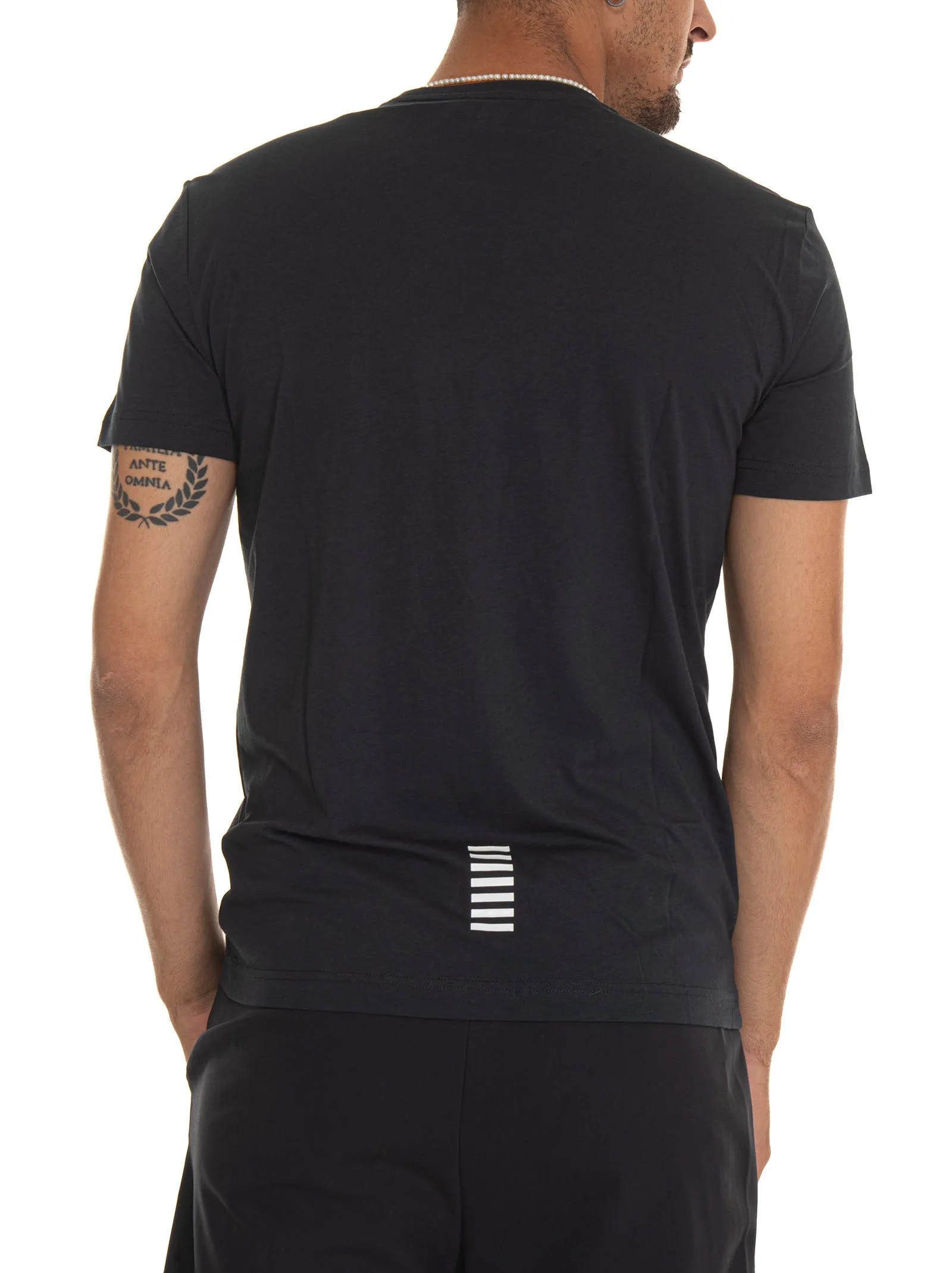T-shirt girocollo mezza manica Blu scuro EA7 Uomo