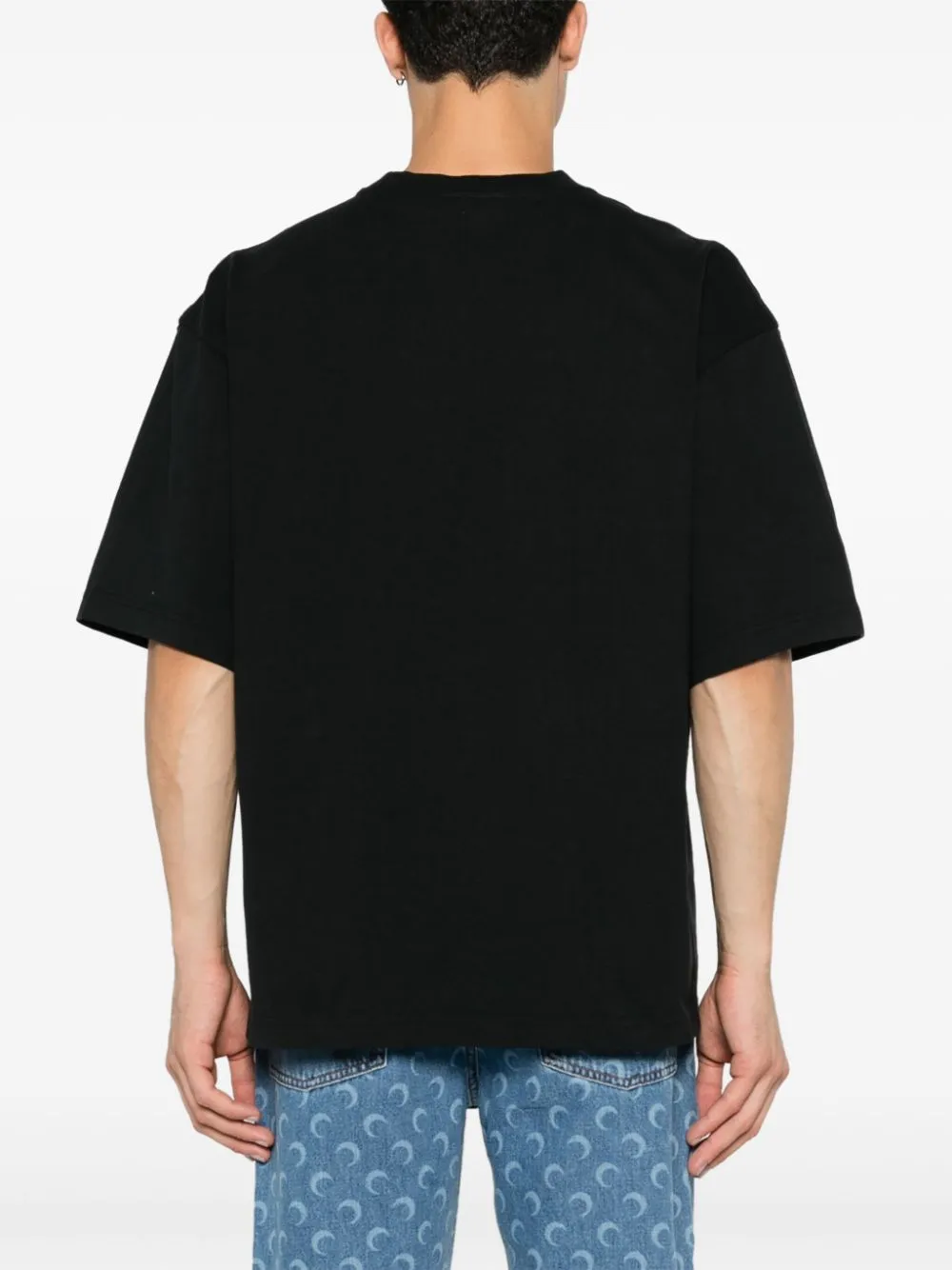 T-shirt nera logotype