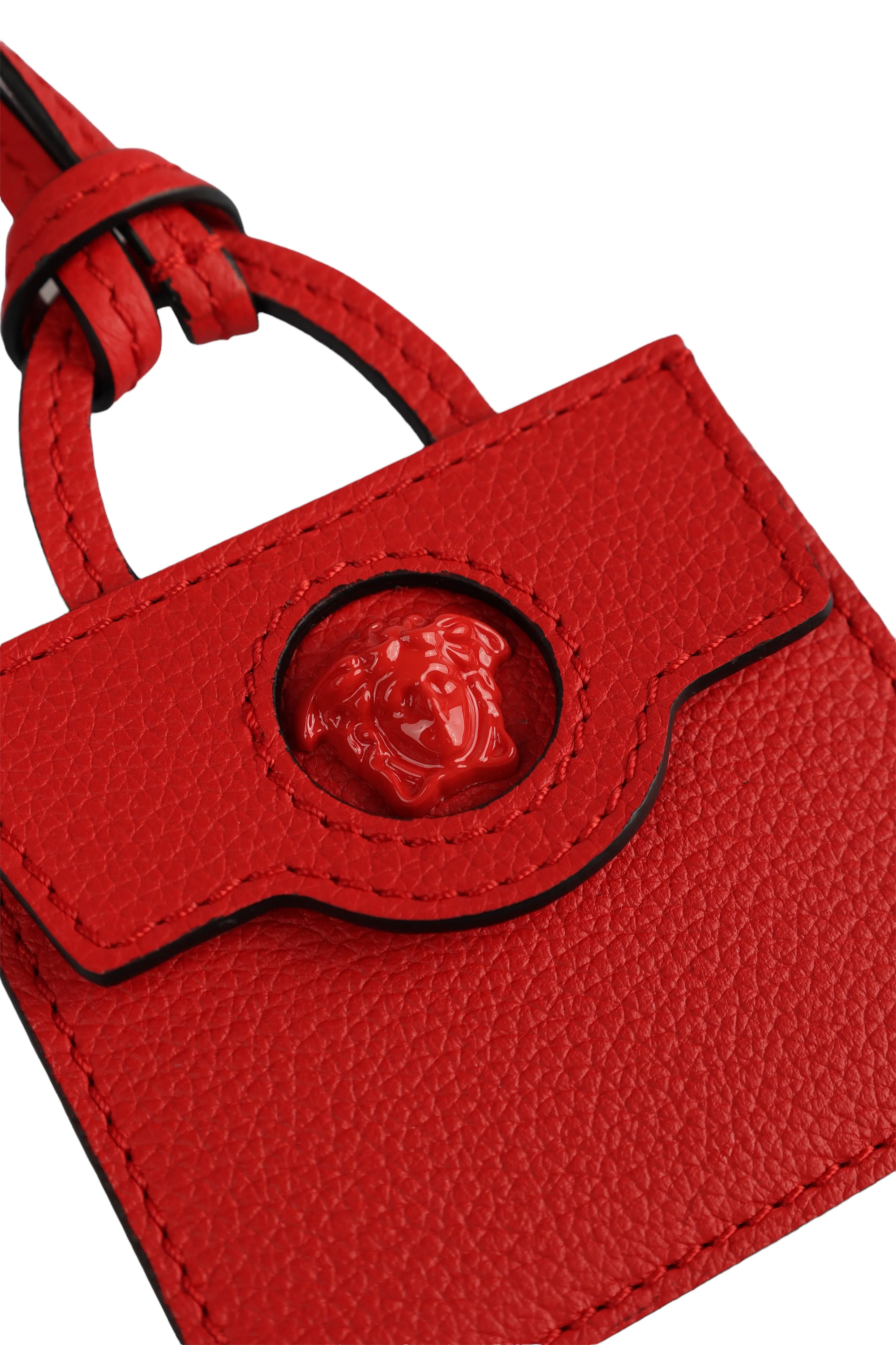 VERSACE LEATHER KEYCHAIN